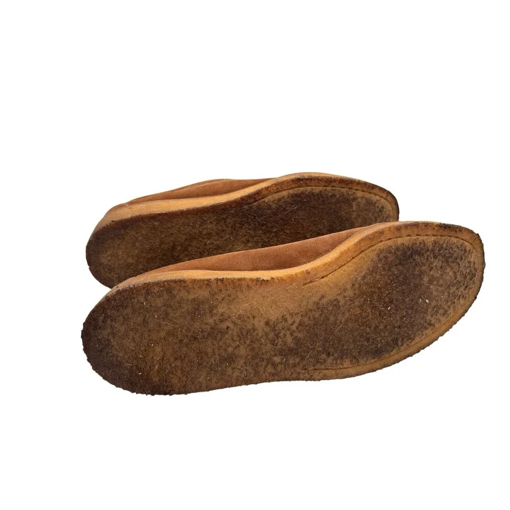 GH Bass Co Weejuns Mens Brown Suede Penny Loafers Crepe Sole EU 43 US 9 10
